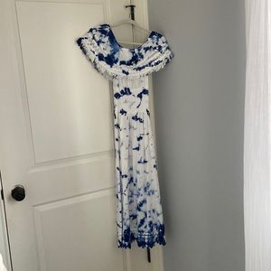 Off the shoulder seaspice maxi dress